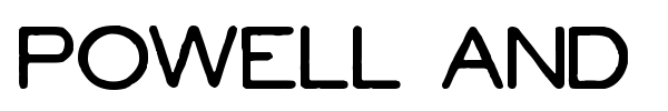 Powell and Geary font preview